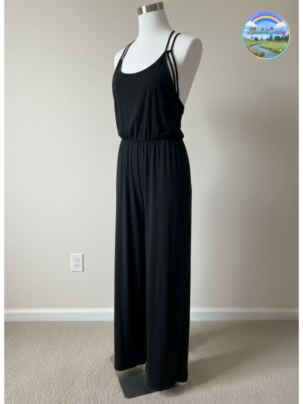 Floerns Women's Sleeveless Wide Leg Jumpsuit Romper Casual